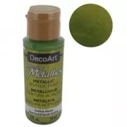 Metallic Acrylic decorative paint - DecoArt Dazzling Metallics - Festive Green x59 ml