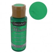Metallic Acrylic decorative paint - DecoArt Dazzling Metallics - Crystal Green x59 ml