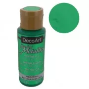 Metallic Acrylic decorative paint - DecoArt Dazzling Metallics - Crystal Green x59 ml