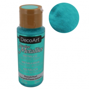 Metallic Acrylic decorative paint - DecoArt Dazzling Metallics - Peacock Pearl x59 ml