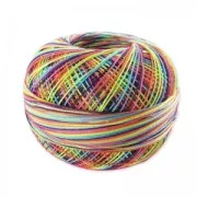 Cotton thread Lizbeth size 80 Rainbow Splash n°184 x168 m