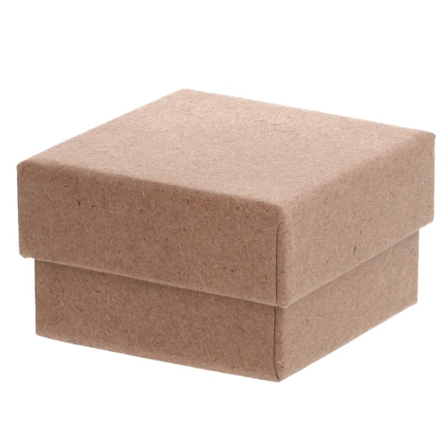 Fancy jewelry box for ring 4.5x4.5x3.2 cm Kraft x1