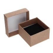 Fancy jewelry box for ring 4.5x4.5x3.2 cm Kraft x1