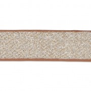 10 mm Light Coffee Glitter fantasy ribbon x1.2m|raw }}