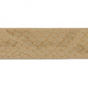 Fancy ribbon imitation leather 10 mm reptile effect Metalized Gold x1.2m