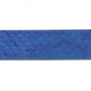 Fancy reptile-effect synthetic ribbon 10 mm Blue Metallic x1.2m|raw }}
