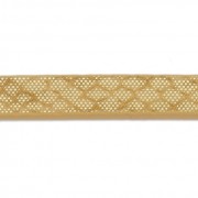 Fancy reptile-effect synthetic ribbon 5 mm Gold Metallic x1.2m|raw }}