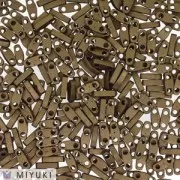 Miyuki Quarter Tila Beads 5x1.2x1.9 mm QTL-22006 - Mat Metallic Dark Bronze x10g