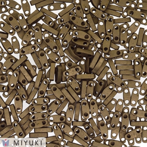 Miyuki Quarter Tila Beads 5x1.2x1.9 mm QTL-22006 - Mat Metallic Dark Bronze x10g