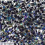 Miyuki Quarter Tila Beads 5x1.2x1.9 mm QTL-455 - Metallic Variegated Blue Iris x10g