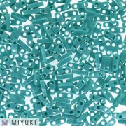 Miyuki Quarter Tila Beads 5x1.2x1.9 mm QTL-412 - Opaque Turquoise Green x10g