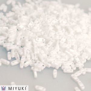 Miyuki Quarter Tila Beads 5x1.2x1.9 mm QTL-402 - White  x10g