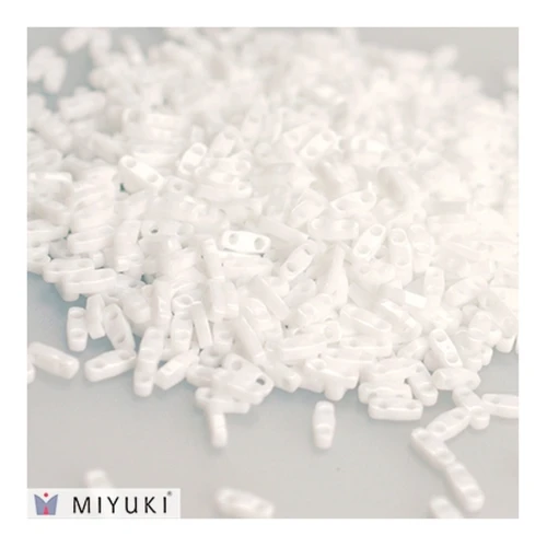 Miyuki Quarter Tila Beads 5x1.2x1.9 mm QTL-402 - White x10g