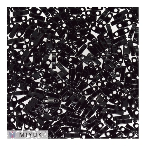 Miyuki Quarter Tila Beads 5x1.2x1.9 mm QTL-401 - Black x10g