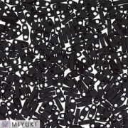Miyuki Quarter Tila Beads 5x1.2x1.9 mm QTL-401F - Mat Black x10g