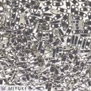 Miyuki Quarter Tila Beads 5x1.2x1.9 mm QTL-194 - Palladium Plated x5g