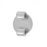 Slider bead 2 mm to decorate - Stainless steel x 1