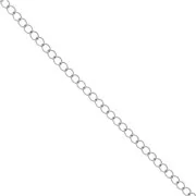 304 Stainless steel flat ovale plate links chain 4.4x4.9 mm x 98cm