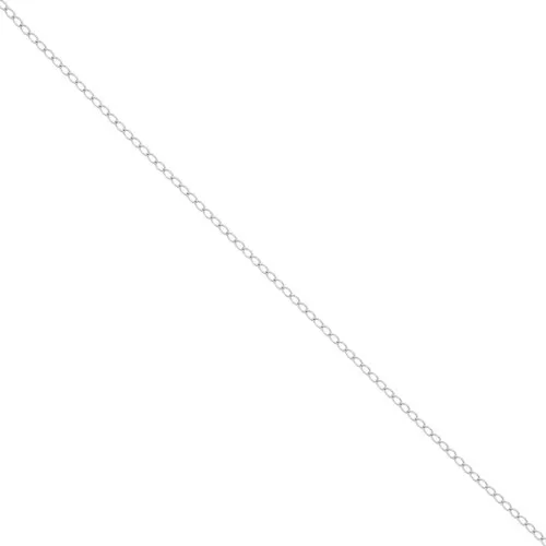 Stainless steel flat ovale plate links chain 1.45 mm x1 m