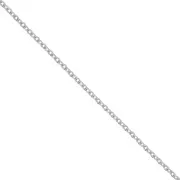 3x4mm 316L stainless steel hammered Cable Chain x1m