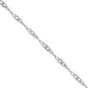 Singapore 2 mm mesh chain - 316L stainless steel x1m