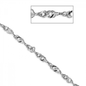 Stainless steel singapour links chain 4x3.20 mm x1m