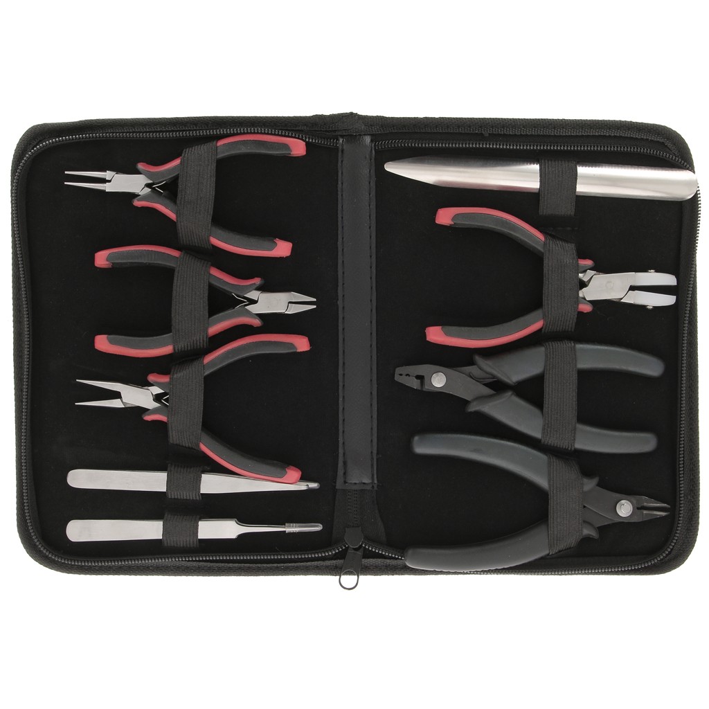 Kit of 9 pliers for jewelry professional quality Perles & Co
