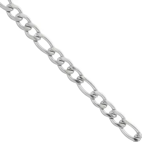 Chain figaro links (1x3) 4 mm Stainless steel x1m