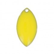 Metal and epoxy resin navettes 19x10 mm Yellow x 8|raw }}