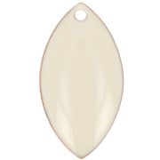 Metal and epoxy resin navettes 19x10 mm Cream x 8|raw }}