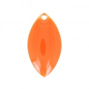 Metal and epoxy resin navettes 19x10 mm Orange x 8|raw }}