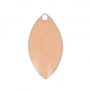 Metal and epoxy resin navettes 19x10 mm Light Pink x 8|raw }}