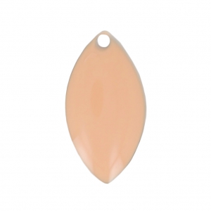 Metal and epoxy resin navettes 19x10 mm Light Pink x 8