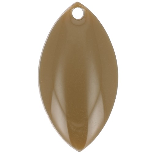 Metal and epoxy resin navettes 19x10 mm Olive x 8