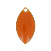 Metal and epoxy resin navettes 19x10 mm Terracotta x 8|raw }}