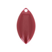 Metal and epoxy resin navettes 19x10 mm - Dark red x8|raw }}