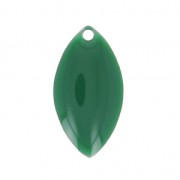 Metal and epoxy resin navettes 19x10 mm Fir Green x 8|raw }}