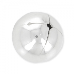 Half-drilled Silver Ball - Made in Europe - 10 mm x1