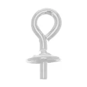 925 Sterling Silver pendant for half-drilled 6, 8 and 10 mm