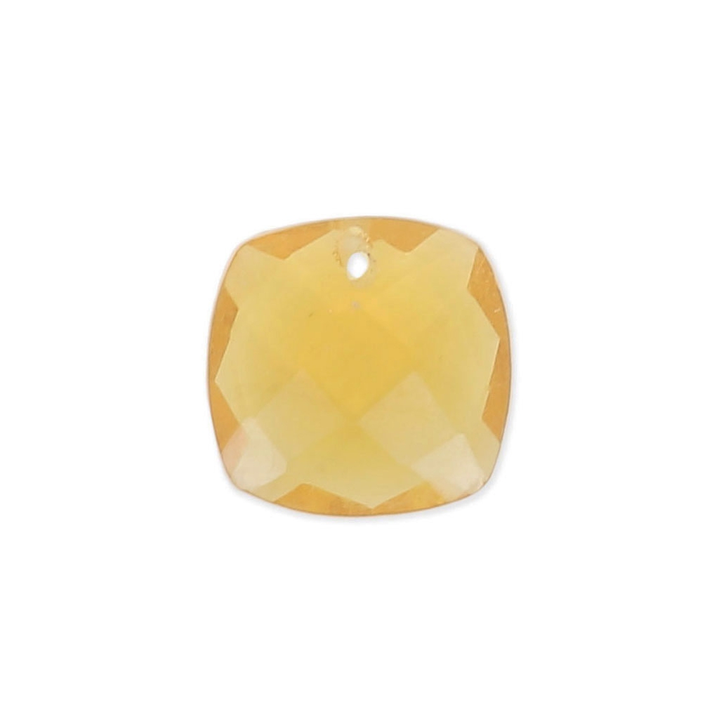 Square Faceted Pendant 10 mm Hydro 
