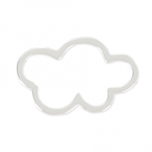 925 Sterling silver Cloud spacer/pendant 16x9.8 mm x1