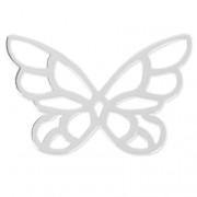925 Sterling silver Butterfly spacer/pendant 30x11x13mm x1|raw }}