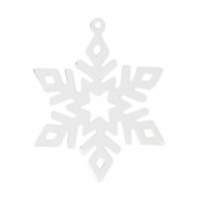 925 Sterling silver snowflake pendant 24x20 mm x1|raw }}