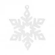 925 Sterling silver snowflake pendant 24x20 mm x1