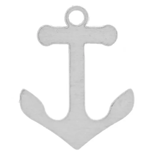 Charm anchor 13x10 mm - 925 Sterling Silver x1