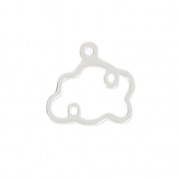 925 Sterling Silver Cloud Charm 11.20 mm x1|raw }}