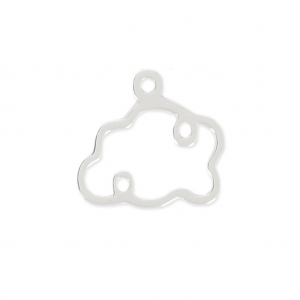 925 Sterling Silver Cloud Charm 11.20 mm x1