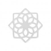 925 Sterling silver Mandalas spacer/pendant 11mm x1|raw }}