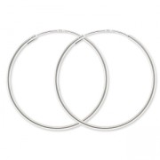 925 Sterling Silver Earring hoops 30 mm x2