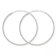 925 Sterling Silver Earring hoops 30 mm x2